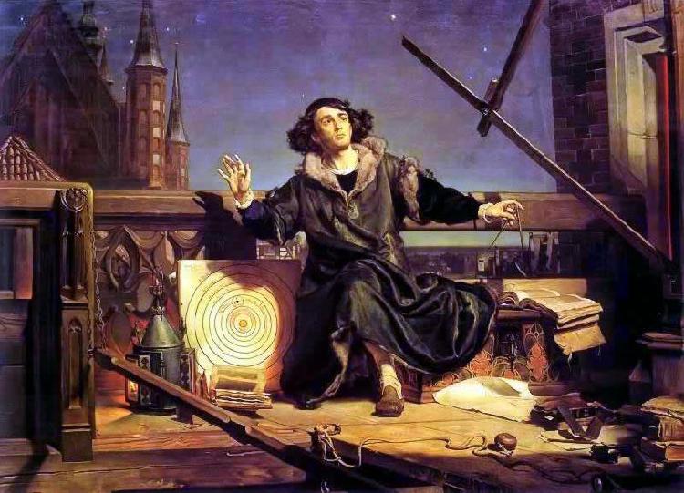 Jan Matejko Astronomer Copernicus, conversation with God. oil painting image